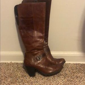 B.o.c tall leather heeled boots